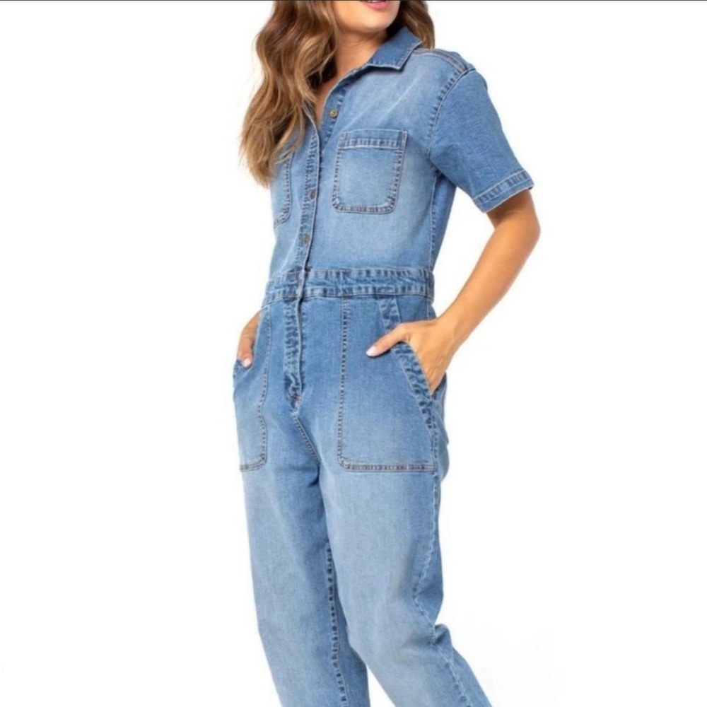 Celebrity Pink Denim jumpsuit size small